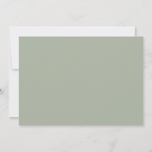 Save The Date Funny Sage Green Boissons gratuites Mariage photo  (Dos)
