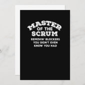 Save The Date Funny Scrum Master T-shirt Fête des pères maillot  (Devant / Derrière)