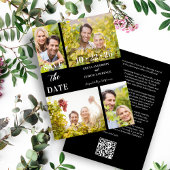 Save The Date Funny & Stylish Unmatched 4 Multi Photos Wedding