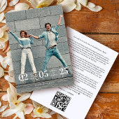 Save The Date Funny & Stylish Unmatched Wedding Photo Card