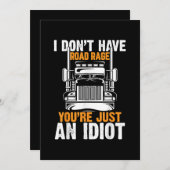 Save The Date Funny Trucker Camion Conducteur Camionneur Dads Pè (Devant / Derrière)