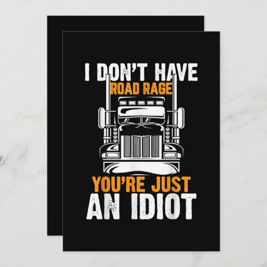 Save The Date Funny Trucker Camion Conducteur Camionneur Dads Pè (Devant / Derrière)