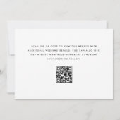 Save The Date Funny Unique boisson libre Qr Code Mariage photo (Dos)