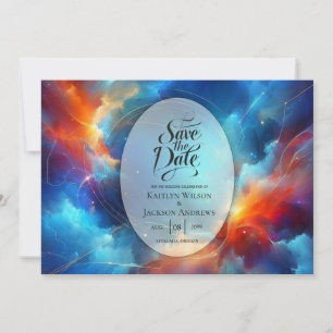 Save The Date Fusion de Lumière Stellaire de Feu et de Glace Mar