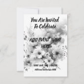 Save The Date Fusion Ensoleillée : Dessins Vibrants Jaune & Citr (Dos)