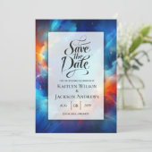 Save The Date Fusion Starlight de Feu et de Glace Mariage (Debout devant)