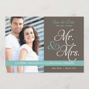 Save The Date Futur M. et Mme Enregistrer la date