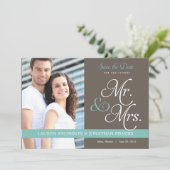 Save The Date Futur M. et Mme Enregistrer la date (Debout devant)