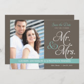 Save The Date Futur M. et Mme Enregistrer la date (Devant / Derrière)