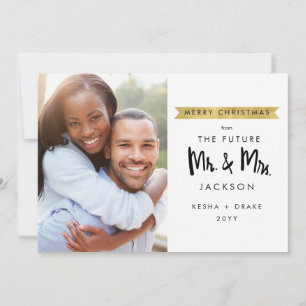 Save The Date Futur Monsieur et Madame Vœux de Noël Mariage