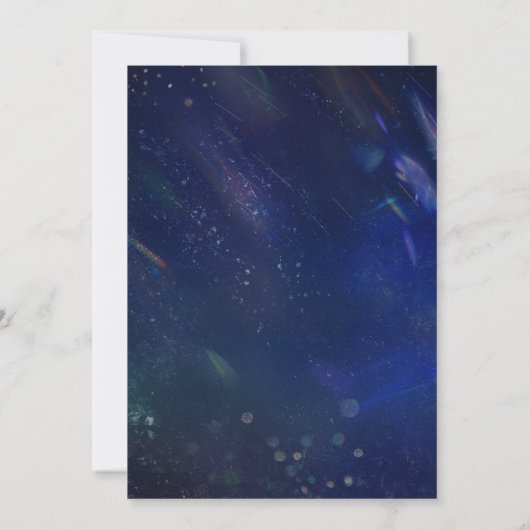 Save The Date Galaxie bleue Enregistrer la date | Écrit dans les (Dos)