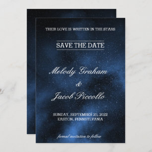 Save The Date Galaxie du ciel nocturne des étoiles célestes