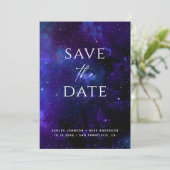 Save The Date Galaxy Planetarium Wedding | Space Starry Night  (Debout devant)