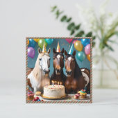 Save The Date Galloping in Fun : Un Cheval fête d'anniversaire (Debout devant)