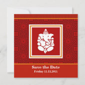 Save The Date Ganesha Enregistrer la date (Devant)