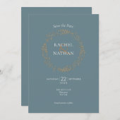 Save The Date Garland floral botanique simple Enregistrer la dat (Devant / Derrière)