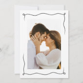 Save The Date Gâteau de Mariage à la Cerise Dessiné à la Main de (Dos)