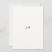 Save The Date Gâteau Dessiné à la Main Doodle Mariage Moderne (Dos)