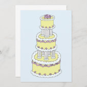 Save The Date Gâteau élégant pour sauvegarde de date (Devant / Derrière)