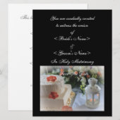 Save The Date Gâteau mariage et lanterne (Devant / Derrière)