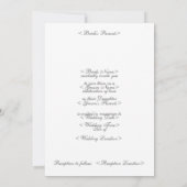 Save The Date Gâteau mariage et lanterne (Dos)