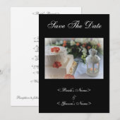 Save The Date Gâteau mariage et lanterne (Devant / Derrière)