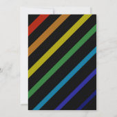 Save The Date Gay Men Wedding Elegant Rainbow (Dos)