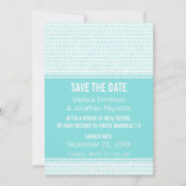 Save The Date Geek Chic Binary Enregistrer la date Invitation, A (Devant)