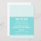 Save The Date Geek Chic Binary Enregistrer la date Invitation, A (Devant / Derrière)