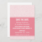 Save The Date Geek Chic Binary Enregistrer la date Invitation, r (Devant / Derrière)