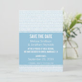 Save The Date Geek Chic Binary Enregistrer l'Invitation de date, (Debout devant)