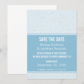 Save The Date Geek Chic Binary Enregistrer l'Invitation de date, (Devant / Derrière)