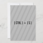 Save The Date Geek de lunettes & Coeurs Mariage Enregistrer la d (Dos)