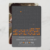 Save The Date Geek Programmé Pour Love Binary Code Enregistrer L (Devant / Derrière)