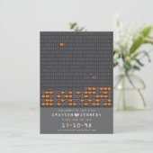 Save The Date Geek Programmé Pour Love Binary Code Enregistrer L (Debout devant)