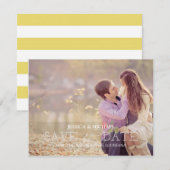 Save the Date | Gele strepen (Voorkant / Achterkant)