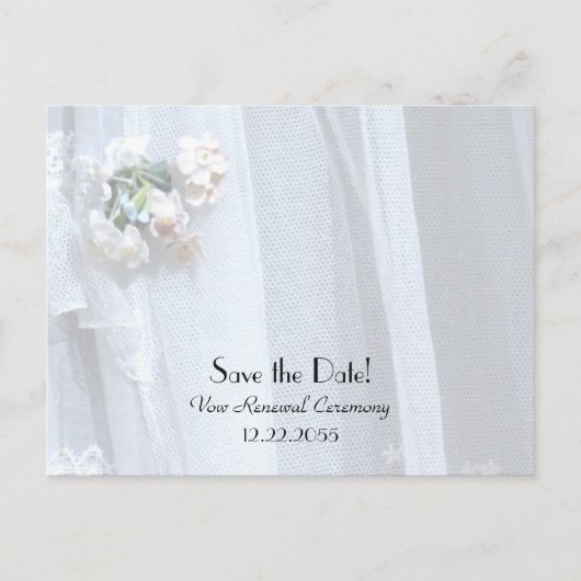 Save the Date Gelofte Vernieuwing Uitnodiging (Voorkant)