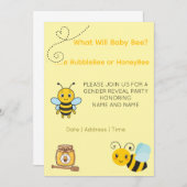 Save The Date Gender Reveal Theme Bee (Devant / Derrière)