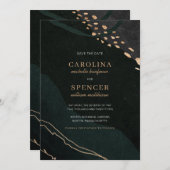 Save The Date Géode métallique (Devant / Derrière)