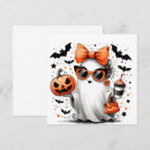 Save The Date Ghost d'Halloween drôle (Devant / Derrière)
