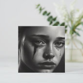 Save The Date Girl with tears (Debout devant)