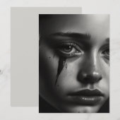 Save The Date Girl with tears (Devant / Derrière)