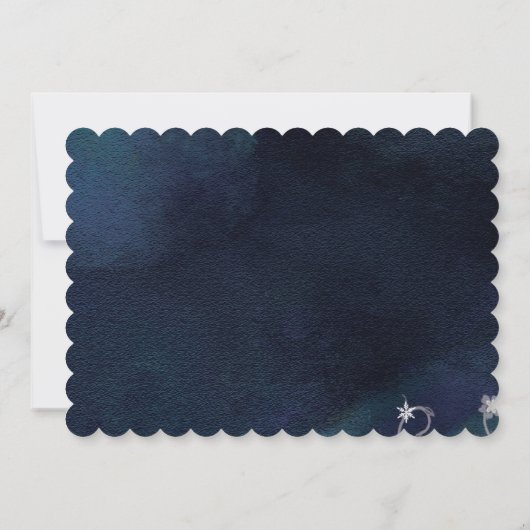 Save The Date Glam à couronne à bijoux Mariage d'hiver Enregistr (Dos)