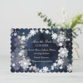 Save The Date Glam à couronne à bijoux Mariage d'hiver Enregistr (Debout devant)