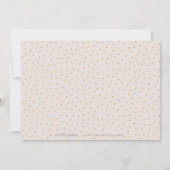 Save The Date Glam blush rose or calligraphie enregistrer la dat (Dos)