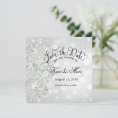 Save The Date Glamor Parties scintillant Luxe Enregistrer la dat (Debout devant)