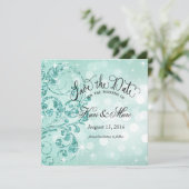 Save The Date Glamor Parties scintillant Luxe Enregistrer la dat (Debout devant)