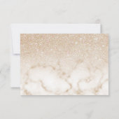 Save The Date Glamorous Gold White Glitter ombre (Dos)