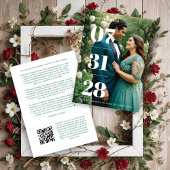 Save The Date Glamorous Simple Enchanting & Delicate Minimalist