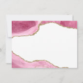 Save The Date Glamour rose Agate Pierre or Parties scintillant M (Dos)